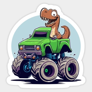 Dinosaur Monster Truck Sticker